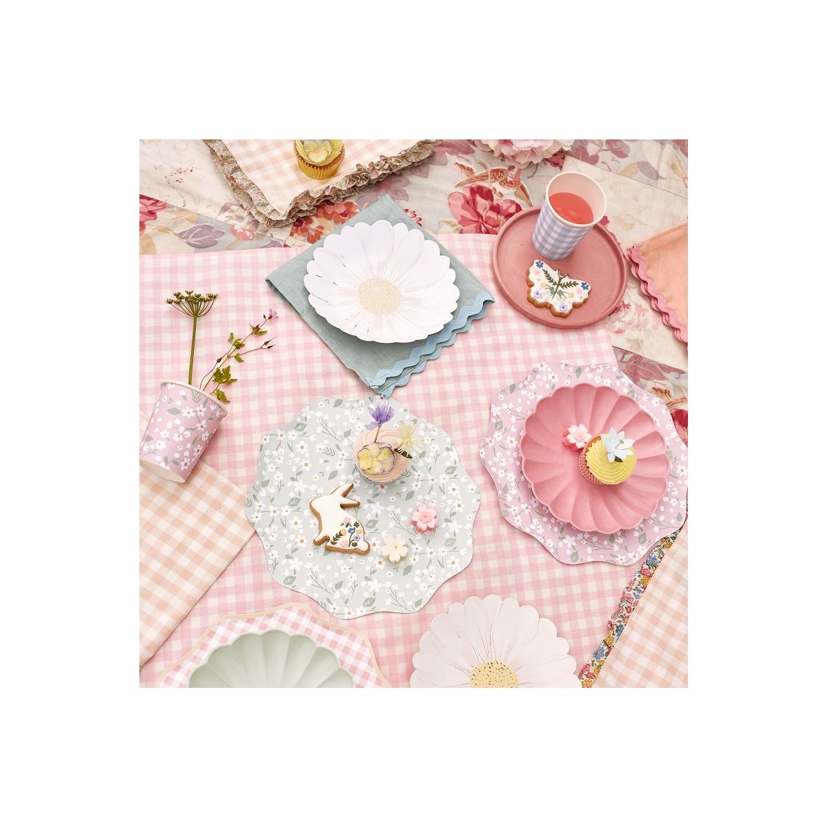 Servilletas de papel Gingham - 20u. Servilletas de papel Gingham - 20u.