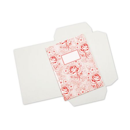 Elasticated Folder Red roses - A4