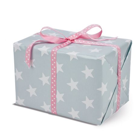 Gift Wrapping Paper - Stars Grey
