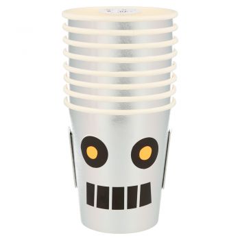 Silver Robot  Cups - 8u 2