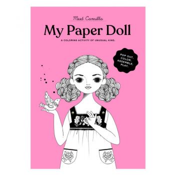 Muñeca de papel Camilla - Kit para colorear 