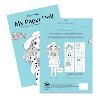 Muñeca de papel Phoebe - Kit para colorear  2