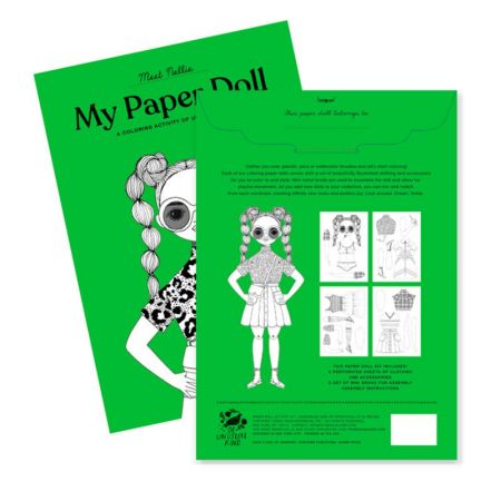 Paper Doll Nellie - Coloring Kit