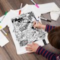 Superhero Shirt - Coloring Kit - size 8-10