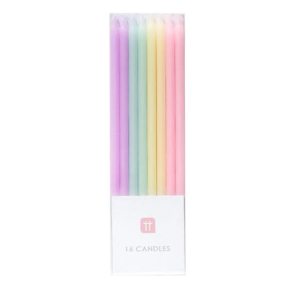 Pastel Party Candles (16u.)