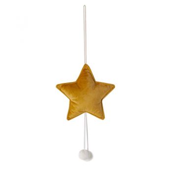 Colgante Estrella de Terciopelo - Amarillo