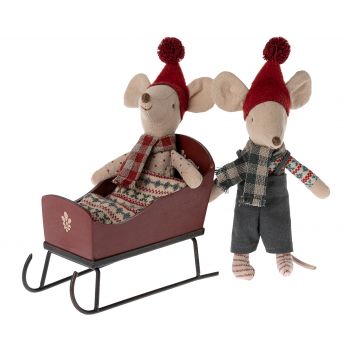 Sleigh - Red for Mice (L12cm) 2