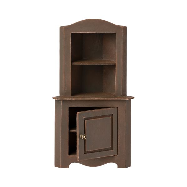 Miniature corner cabinet - Brown (23cm)