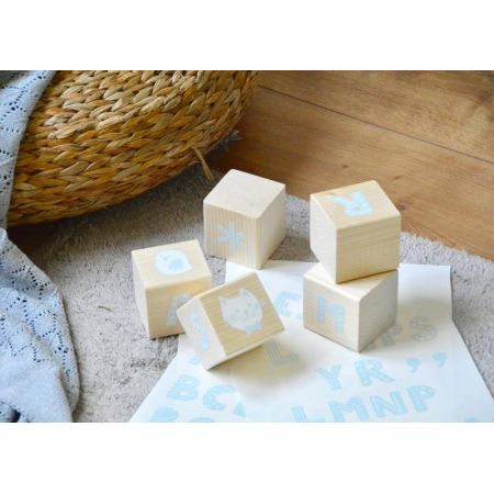 Set Wooden Cubes + vynils