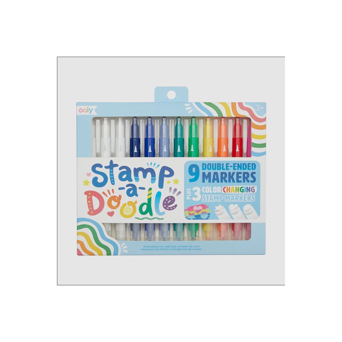 Ooly Stamp-A-Doodle Double Ended Markers- Set of 12