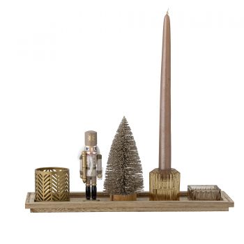 Bandeja con adornos navideños (5 piezas) 2