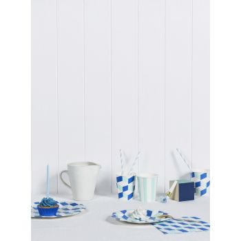 Pajita rayas azul (30 u.) 2