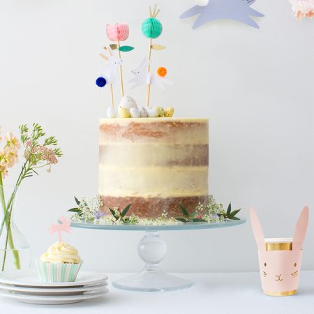 Honeycomb Bunny Cake Toppers (4u.)