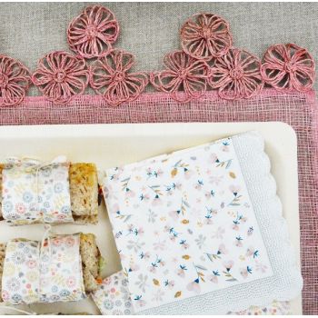 Servilletas de papel flores  2