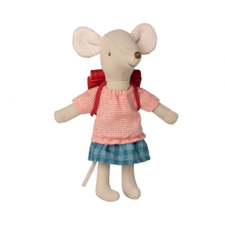 Clothes and Red bag for mouse - Big Sister (13cm)