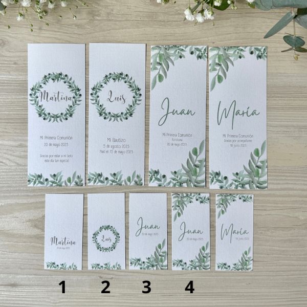 Customized favor Olive-tree Tag (14u.)