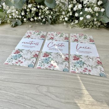 Recordatorio flores personalizado 2