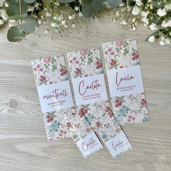 Tarjeta Etiqueta Flores personalizada (14u.) 2