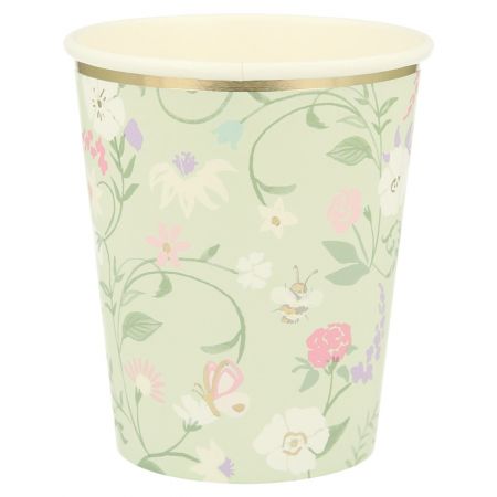 Ladurée Paris Floral Cups (8u)