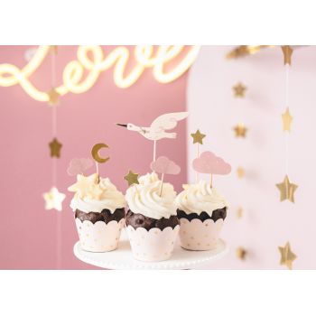 Cupcake toppers - Stork 2