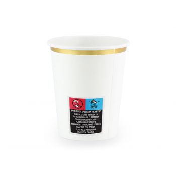 Cups white (6u) 2