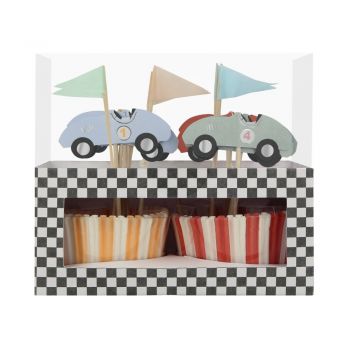 Race Cars Cupcakes Kit (24u)