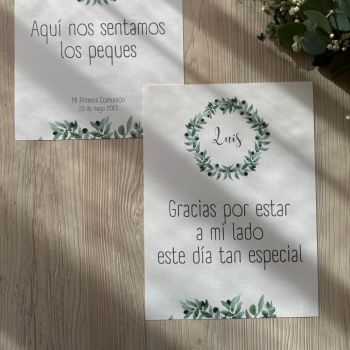 Cartel Corona Olivo personalizado 2