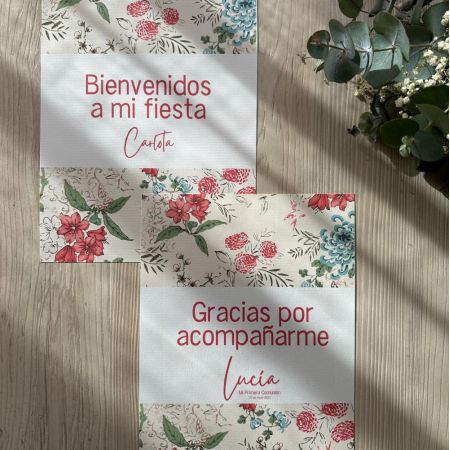 Cartel Flores personalizado