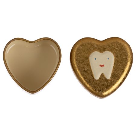 Caja corazón Mis dientes - Dorado