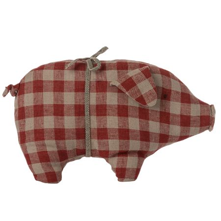 Pig Small - Red check