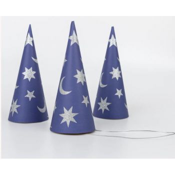 Gorros y varitas para Magos (6u) 2