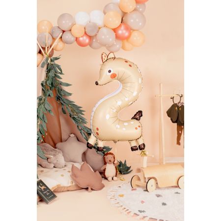 Foil balloon - Number 2 - Deer