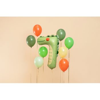 Foil balloon - Number 7 - Crocodile 2