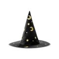 Gorro de bruja negro Estrellas