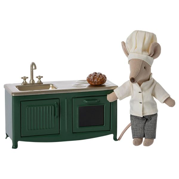 Miniature Kitchen - Dark green (A7,5cm)