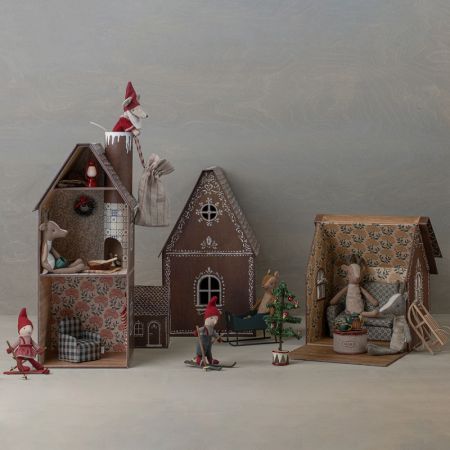 Santa in Gingerbread house - Big brother (12cm)