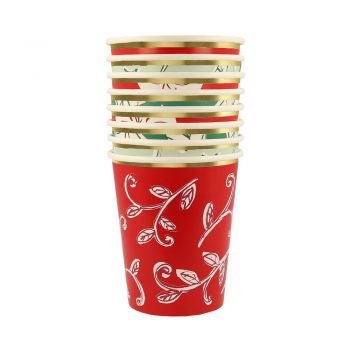 Vasos Estampado Navidad (8u) 2