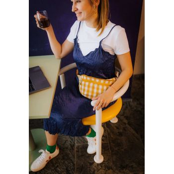 Riñonera a cuadros -Amarillo 2