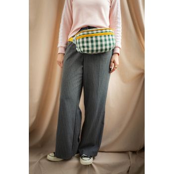 Riñonera a cuadros -Verde 2