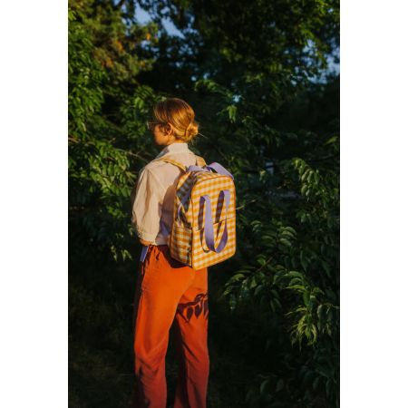 Backpack Gingham - Yellow