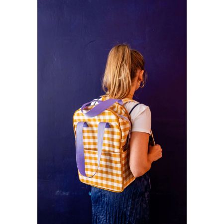 Backpack Gingham - Yellow