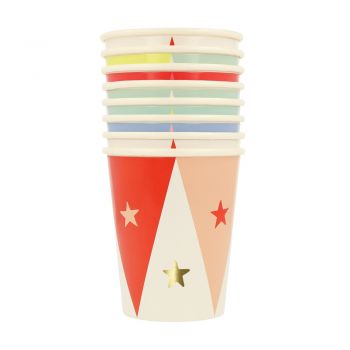 Vasos Circo  (8u.)