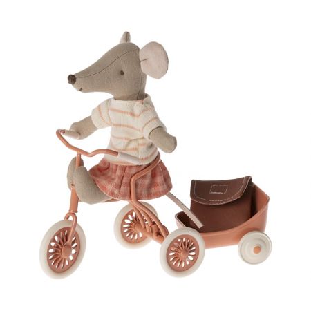 Tricycle Trailer, Mouse - Coral