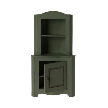 Mueble esquinero de Madera - Verde oscuro - Mini (23cm)