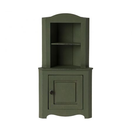 Mueble esquinero de Madera - Verde oscuro - Mini (23cm)