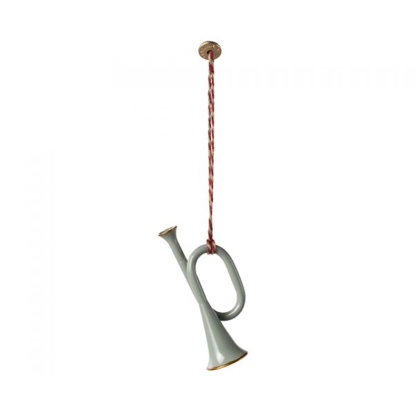 Ornament Trumpet, Metal - Mint