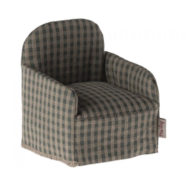 Mouse Chair - Green checker