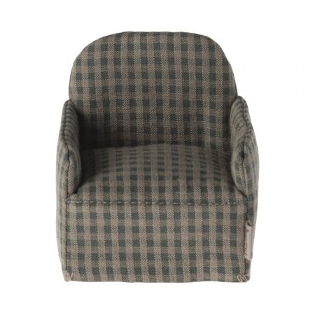 Mouse Chair - Green checker