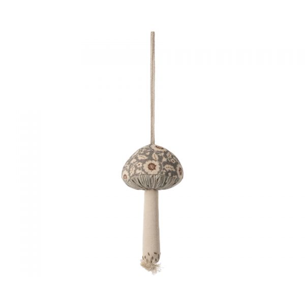 Mushroom ornament - winter flower - Green