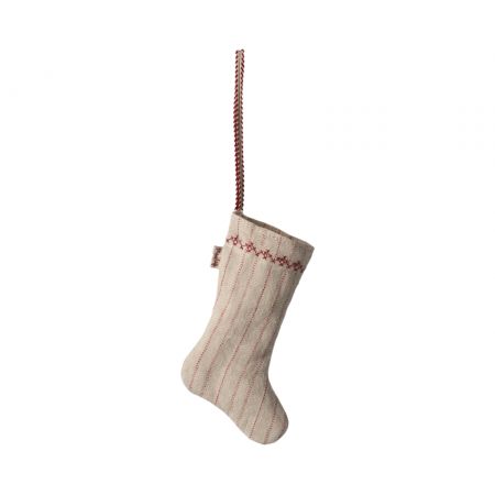 Stocking ornament, Stripe - Sand